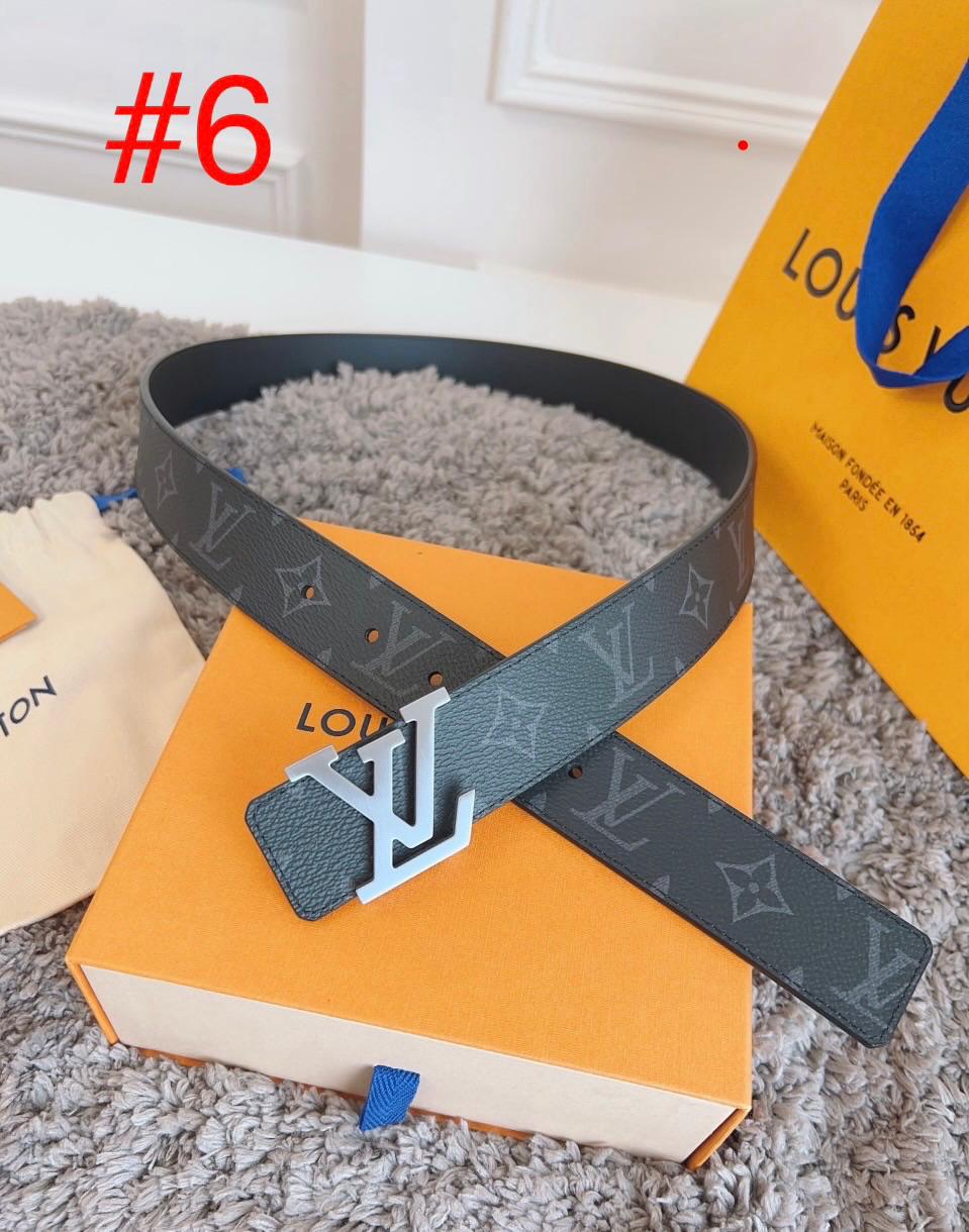 Designer-Inspired Monogram Belt with Iconic Metal Buckle