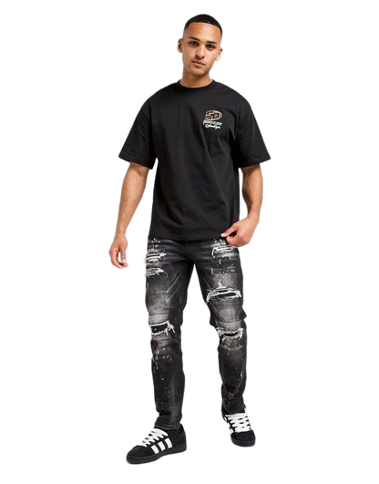 Distressed Denim Jeans