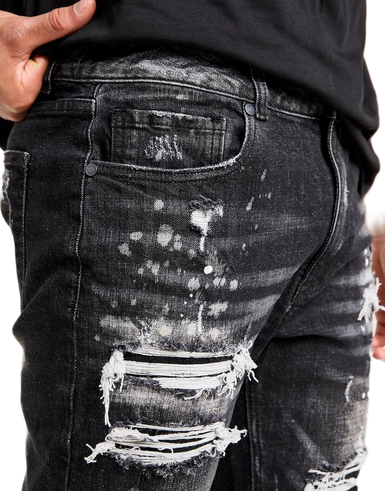 Distressed Denim Jeans