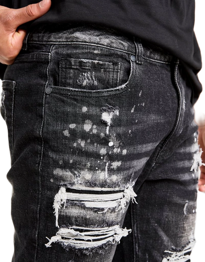 Distressed Denim Jeans