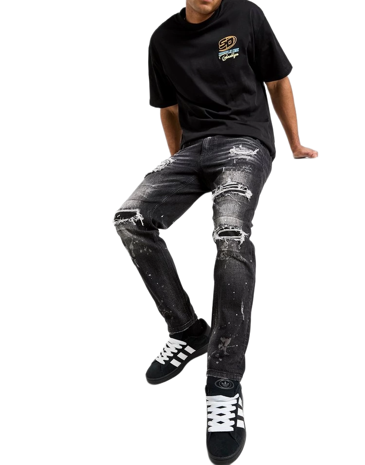 Distressed Denim Jeans