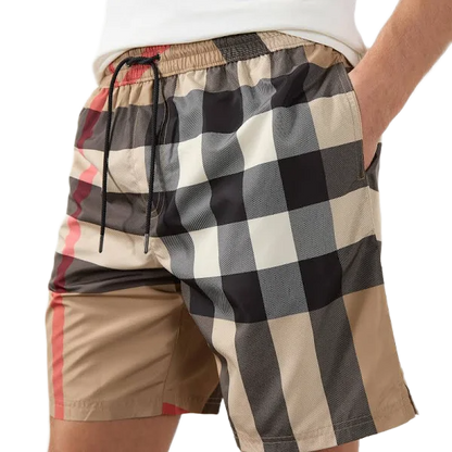 Checkered Swim Shorts